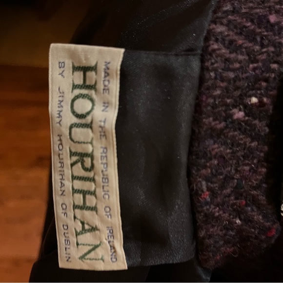 beautiful 💯 Irish wool donegal tweed Jimmy Hourihan coat - Picture 9 of 9